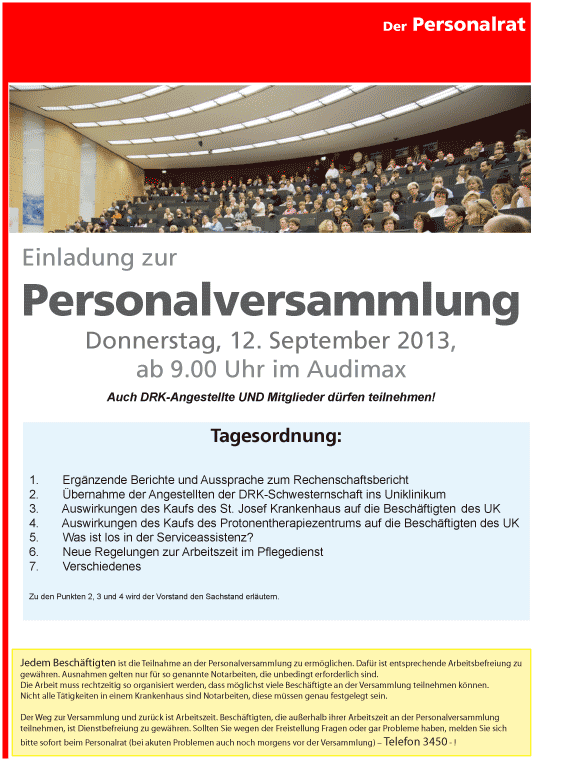 Personalversammlung 2013